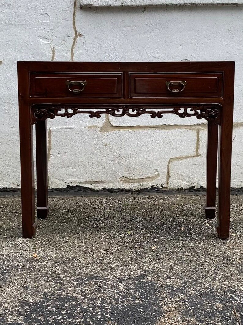 Antique Asian Style Console Table Etsy