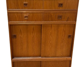 Vintage Danish Teak Stackable Cabinet