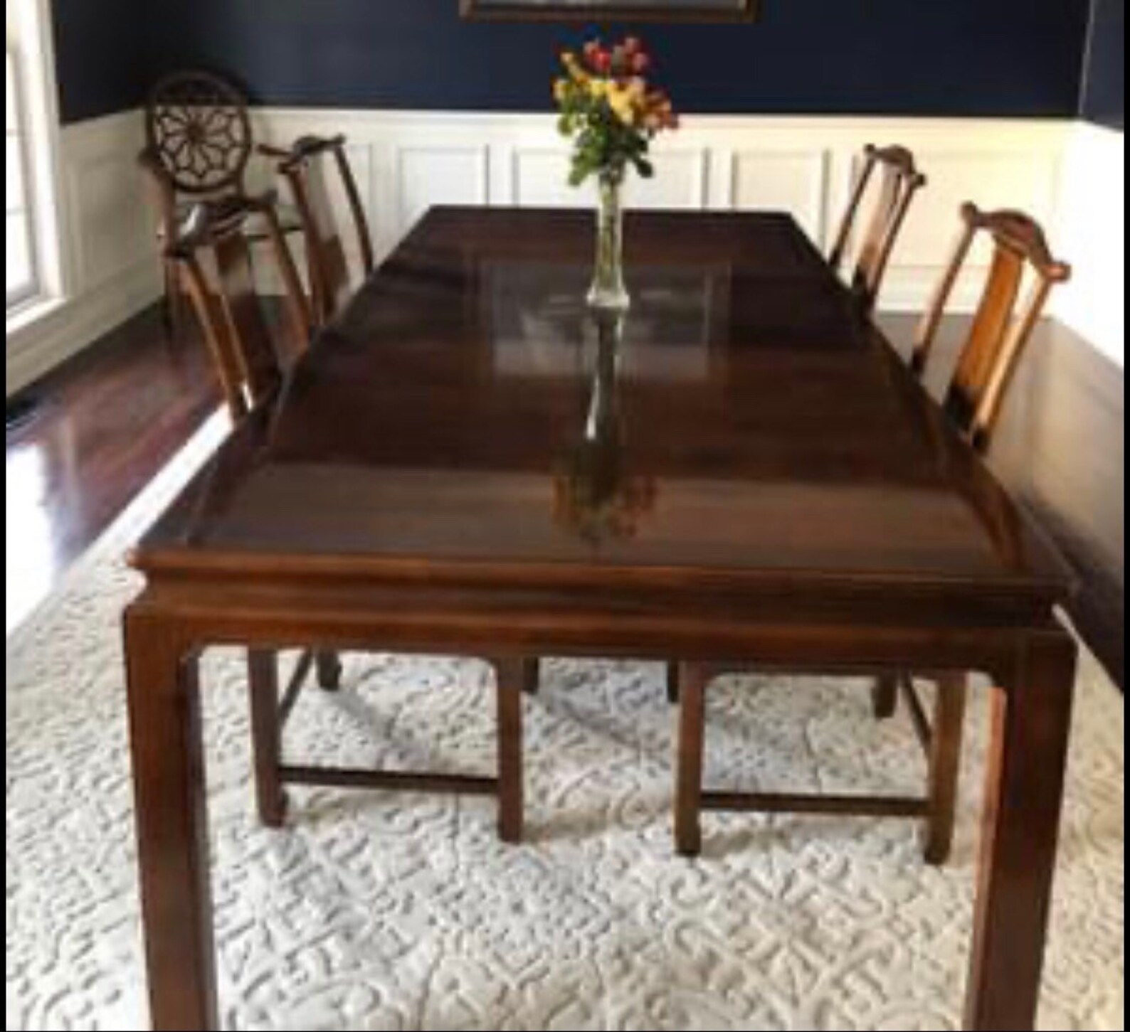 Vintage Henredon Folio Collection Dining Table and 5 Chairs Etsy