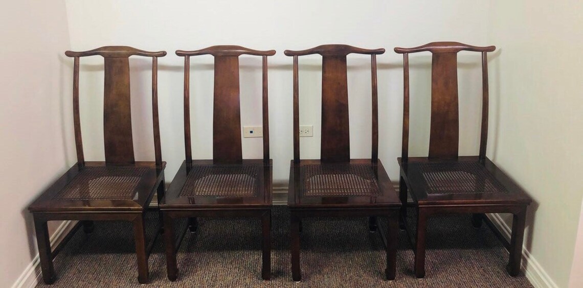 Vintage Henredon Folio Collection Dining Table and 5 Chairs Etsy