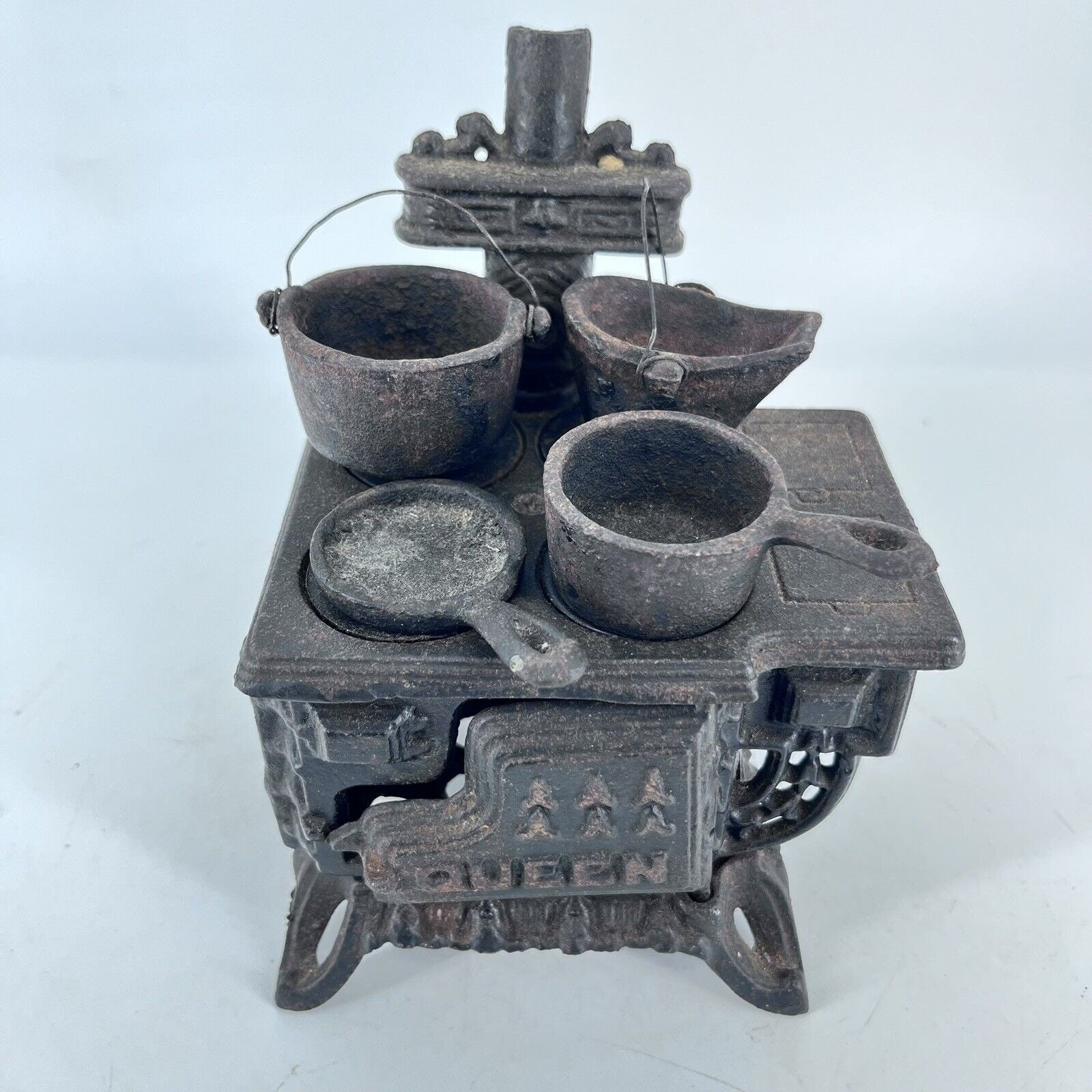 Vintage Greycraft Queen Cast Iron Miniature Toy Stove Pots - Etsy