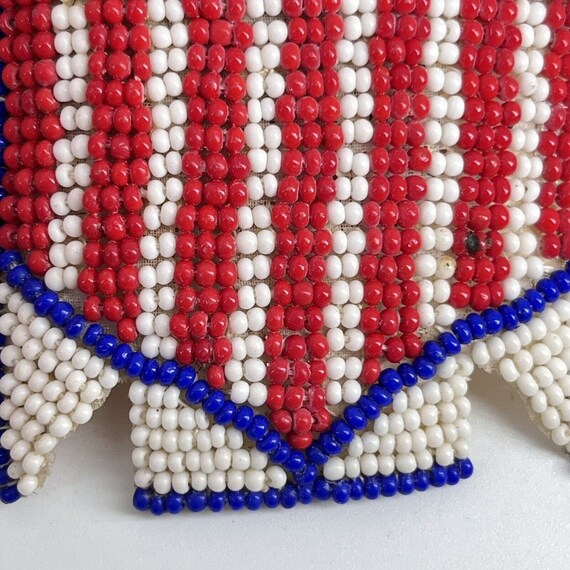Vintage USA Patches Hand Woven Seed Bead Native A… - image 6