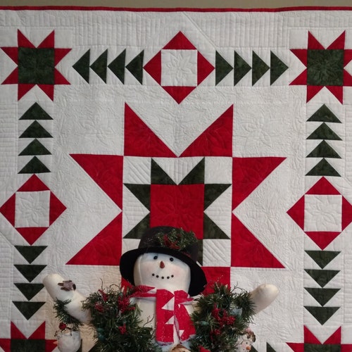 Christmas Stars Quilt Pattern PDF Etsy