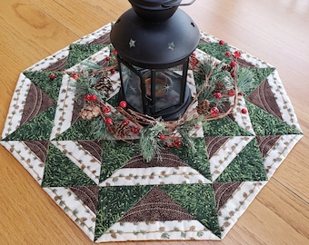 Octagon Table Topper PDF Digital Download Quilt Pattern
