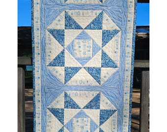 Floating Stars Table Runner Quilt Pattern (PDF Digital Download)