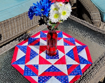 Octagon Table Topper PDF Digital Download Quilt Pattern