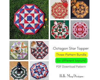 Seasonal Table Topper Pattern,  PDF Quilt Pattern
