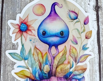 Adorable Alien Sticker, UAP Art