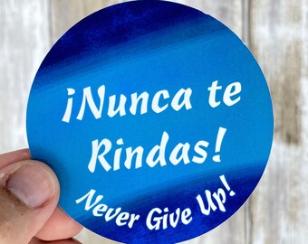 Suena en Grande Nunca Te Rindas Reusable Grocery Bag-Spanish Student Teacher Gift-Market Beach Travel Tote-Tea Spanish Quote Tote