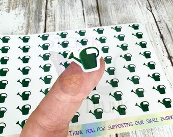 Plant Watering Can Planner Stickers, Plant Care Reminder