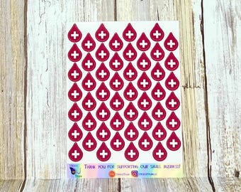 Blood Donation Reminder Stickers, Health, Medical
