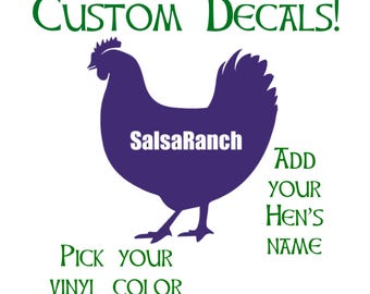 Custom Pet Chicken Decal