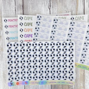 Updated! Soccer Planner Stickers, Write-on Planner Stickers, Soccer Game, Soccer Practice, Sports Planner Stickers, Soccer Stickers
