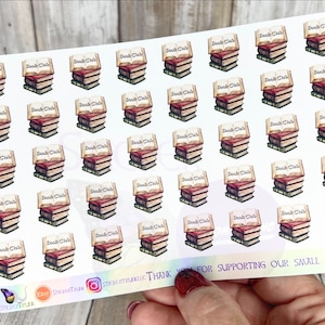 Book Club Planner Stickers, Book Club Stickers, Reminder Stickers, Planner Stickers, Erin Condren, Happy Planner