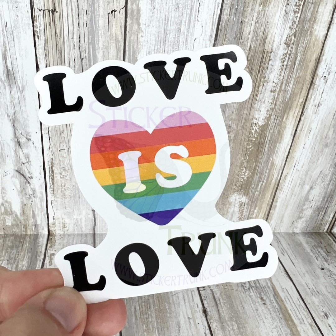 Love is Love Sticker, Pride Sticker, Rainbow Stickers, Pride Month ...