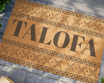 TALOFA Coir Doormat: Outdoor Coconut Fiber Entry Mat