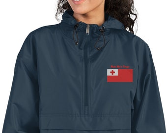 Mate Ma'a Tonga Embroidered Champion Packable Jacket