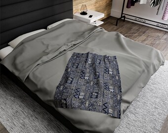 Hawaiian Velveteen Plush Blanket