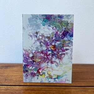 Carte artistique Gentle Instincts, Carte artistique fluide, Carte toutes occasions, Carte de voeux, Carte recto-verso
