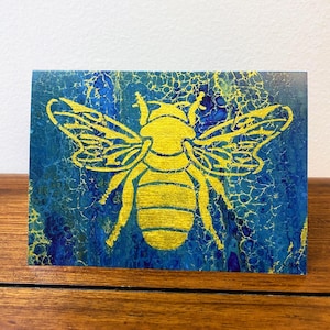 Carte d'art Beeing, carte d'art fluide, carte toutes occasions, carte de voeux, carte recto-verso
