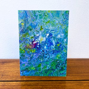 Carte d'art danse soul, carte d'art fluide, carte toutes occasions, carte de voeux, carte recto-verso