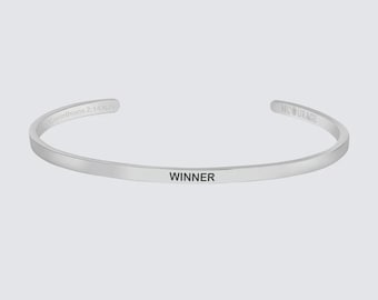 WINNER | Christian Bracelet Bible Verse Bracelet | Christian Jewelry | Faith Bracelet | Scripture Jewellery | Quotes | Christian Gift