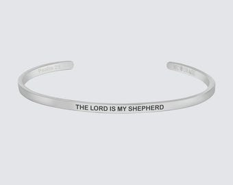 The Lord Is My Shepherd | Christian Bracelet Bible Verse Bracelet | Christian Jewelry | Christian Gift | Scripture Jewellery