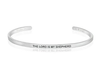 The Lord Is My Shepherd | Christian Bracelet Bible Verse Bracelet | Christian Jewelry | Christian Gift | Scripture Jewellery