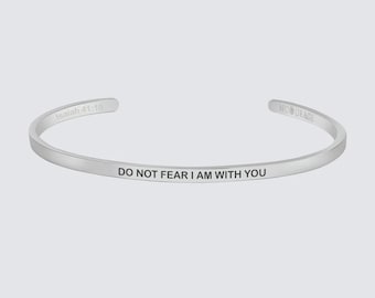 DO NOT Fear I Am With You | Christian Bracelet Bible Verse Bracelet | Christian Jewelry | Christian Gift |Scripture Jewellery