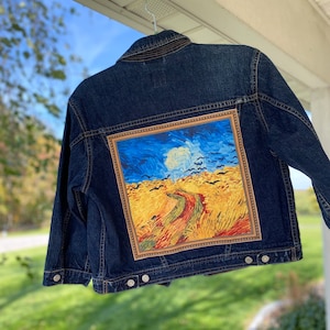 Vintage Denim Jacket ft Vincent van Gogh artwork