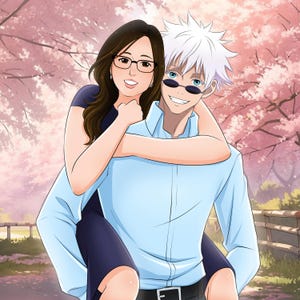 Custom Anime Portrait – Personalized Digital Anime Drawing – Chibi, Manga, Couple, Family, Pet, Cartoon Gift for Otaku, Fanart Commission