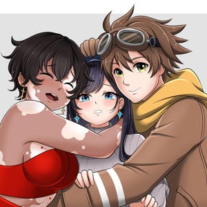 OC Commission, Self-ship, Yumeship, Oc x Canon, Self-Insert, Custom Anime Portrait, D&D Fantasy Character Art Commission, Digital Drawing