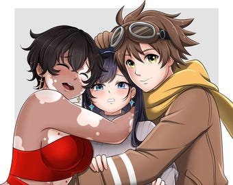 OC Commission, Self-ship, Yumeship, Oc x Canon, Self-Insert, Custom Anime Portrait, D&D Fantasy Character Art Commission, Digital Drawing