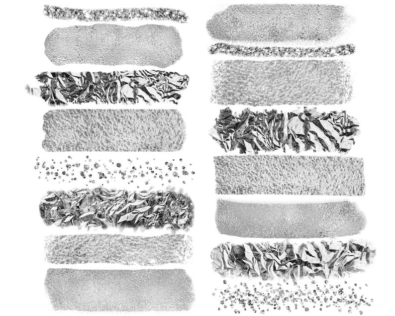 Download Sliver Brush Strokes Clipart Metallic Brush Strokes ...
