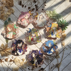 Enamel Pins Sailor 90s Gorgeous lady Collection(instock)