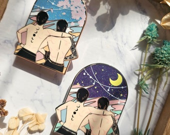 Jikook blijft dag en nacht bij je, harde emaille pin op voorraad