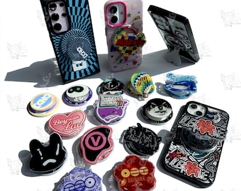 Acrylic Phone Grip Stand – K-Pop Inspired Designs (Preorder)