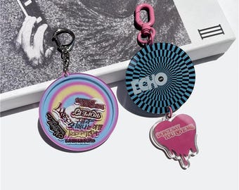 BTS Jin Echo Happy Kpop Deco Acrylic Keychain Sticker Decorated