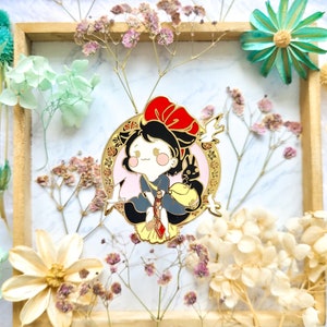 Single Studio miāozaki  the blossoming heroines series Enamel pins