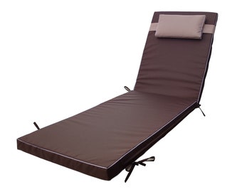 Waterproof Polyester 195x58x6 cm Sun Lounger cushion/Pool outdoor cushion/Chaise lounge cushion/Matress for sunbed