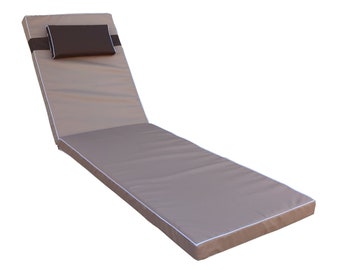 Waterproof Polyester 195x58x6 cm Sun Lounger cushion/Pool outdoor cushion/Chaise lounge cushion/Matress for sunbed