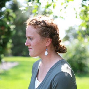 Antler Earrings With Bead