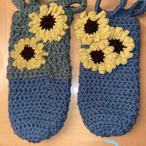 Crochet Sunflower Wine Bottle Cozy: Handmade Yarn Tote
