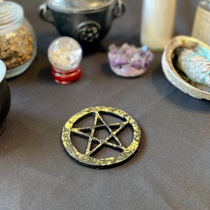 Altar tile Pentacle Metal 4&quot;