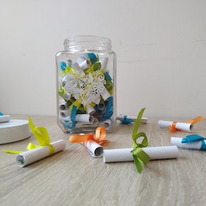 Cadeau inspirant dans un pot de notes, nouveau cadeau d’emploi, notes inspirantes artisanales uniques, cartes de motivation, meilleur cadeau d’amis, cadeau d’université,
