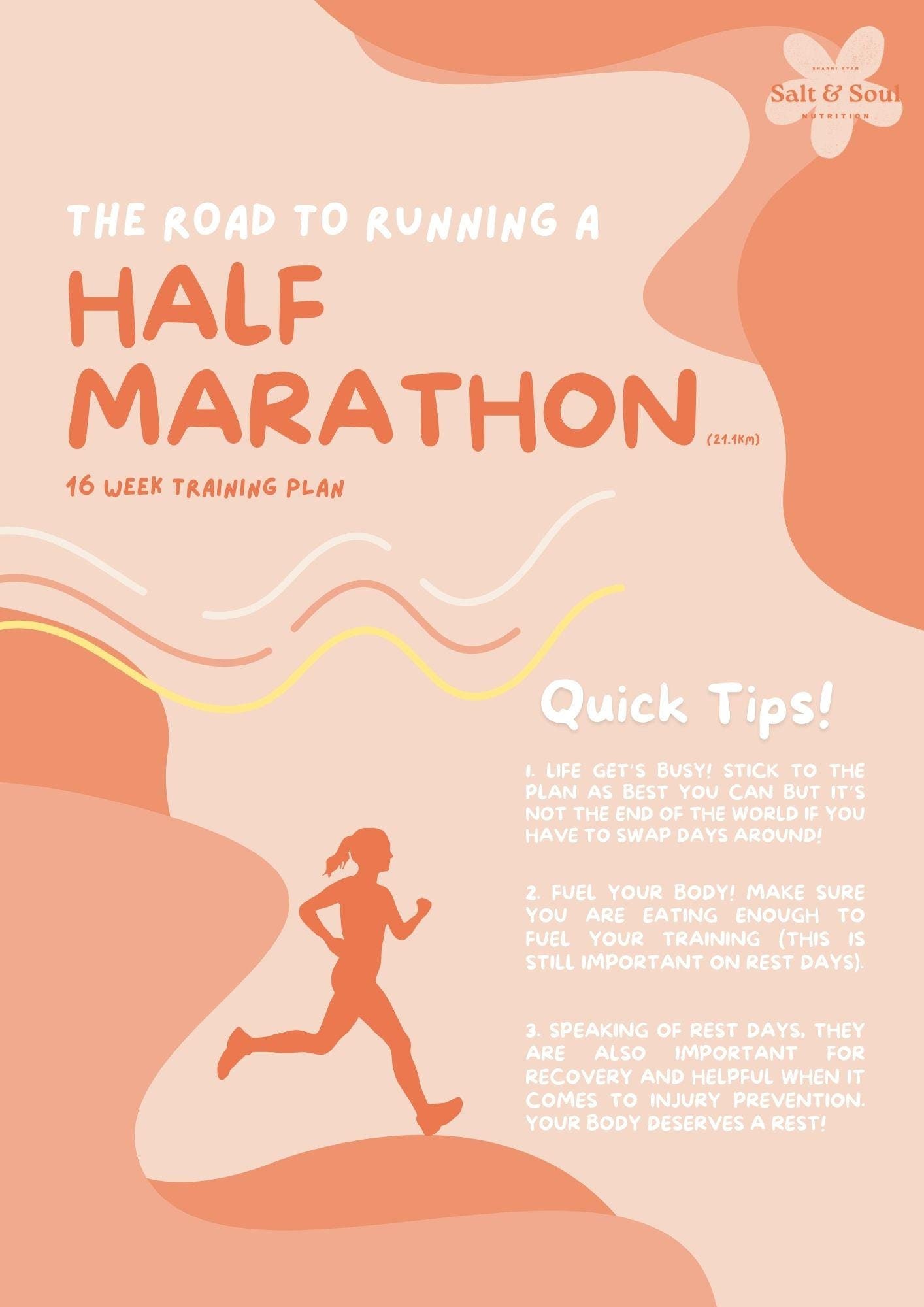 16 WEEK HALF MARATHON WALK TRAINING SCHEDULE PDF FREE visual data 2