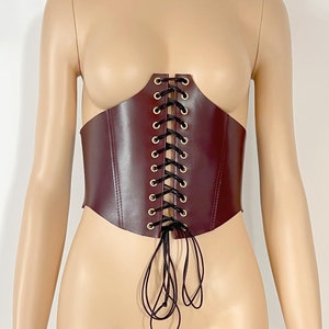 Leather Corset Top, Waist Belt, Underbust Belt, Genuine Leather Corset, Handmade Corset, Harness Outfit, Wide Waist Belt