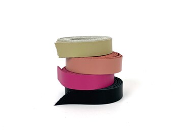 Leather Strap for Handmade Harness, DIY Leather Strip, leather for Bracelets, Genuine Leather Straps, Leather Belt, 2 cm wide / 150 cm Long