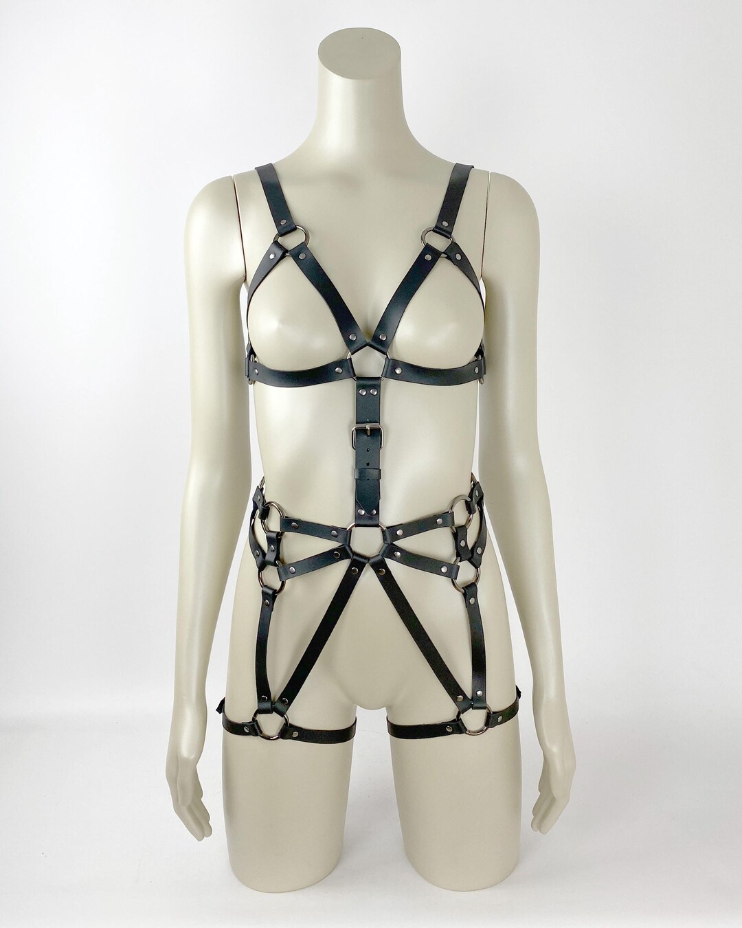Custom Size Full Body Harness Leather Harnesses Women Plus Size 