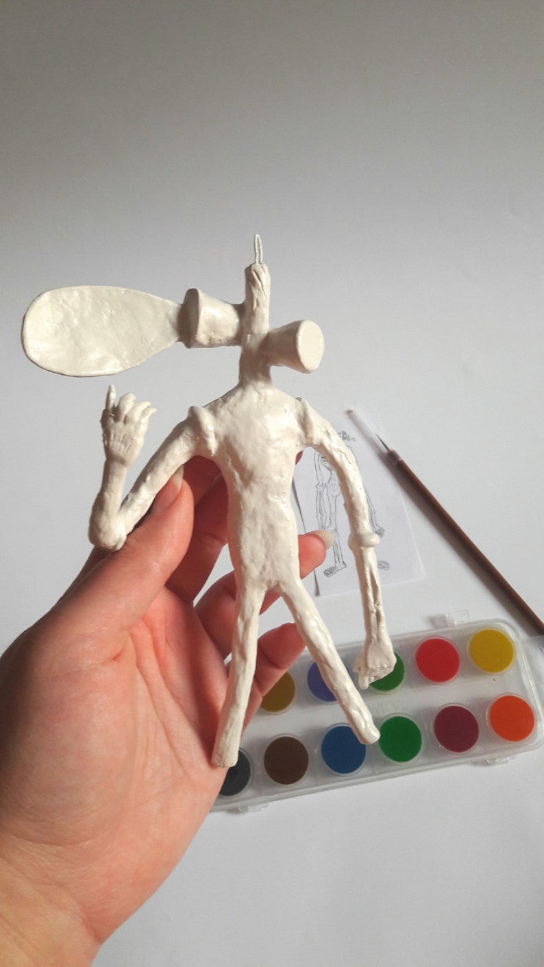 DIY Siren head toy siren headsiren head papier mache doll